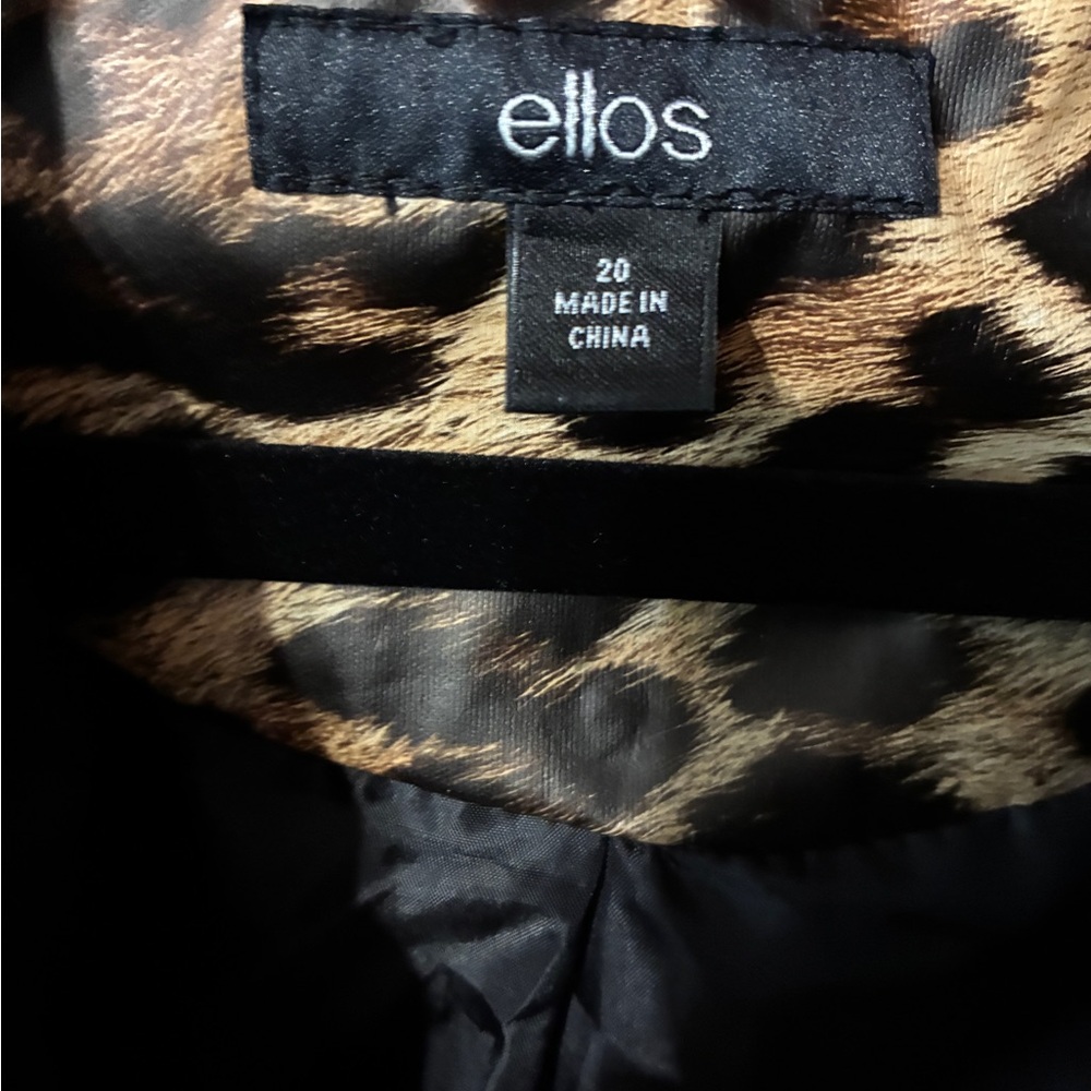 ELLOS Leopard Print Women's Rain Coat - Picture 2 of 2